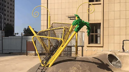 Zengkai Real Estate UFO Theme Children's Amusement Facility Project Successfully completed the combination of children's slides and slides