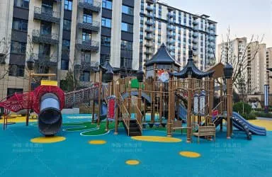The grand completion of the traditional Chinese-style children's park at Taiyuan Jiaokong Zhidi Longjinyuan has been successfully achieved.