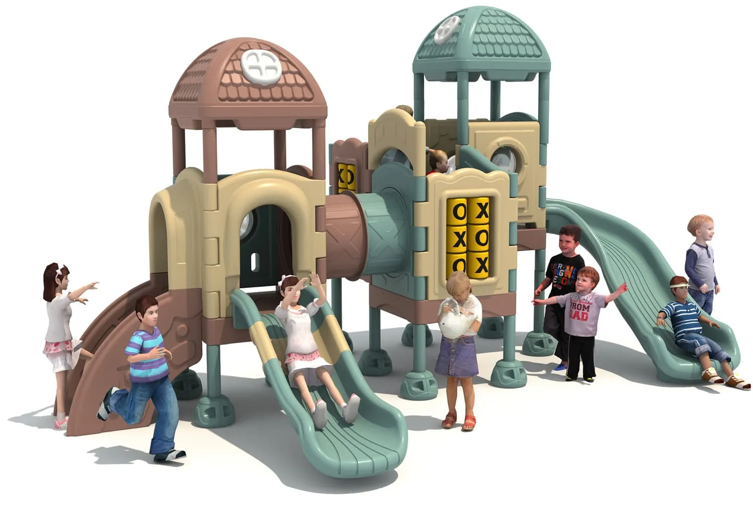 Large All-Plastic HD-LSL025 Children‘s Slide Slide Combination