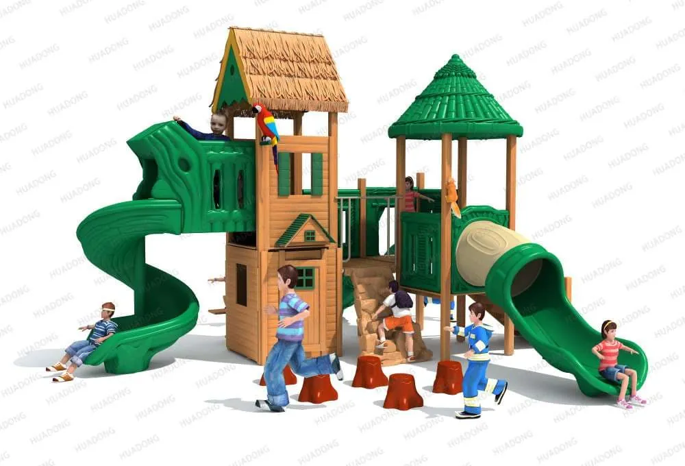 Bamboo Garden Landscape Park HD-MZY007 - Children's Slide Slide Combination