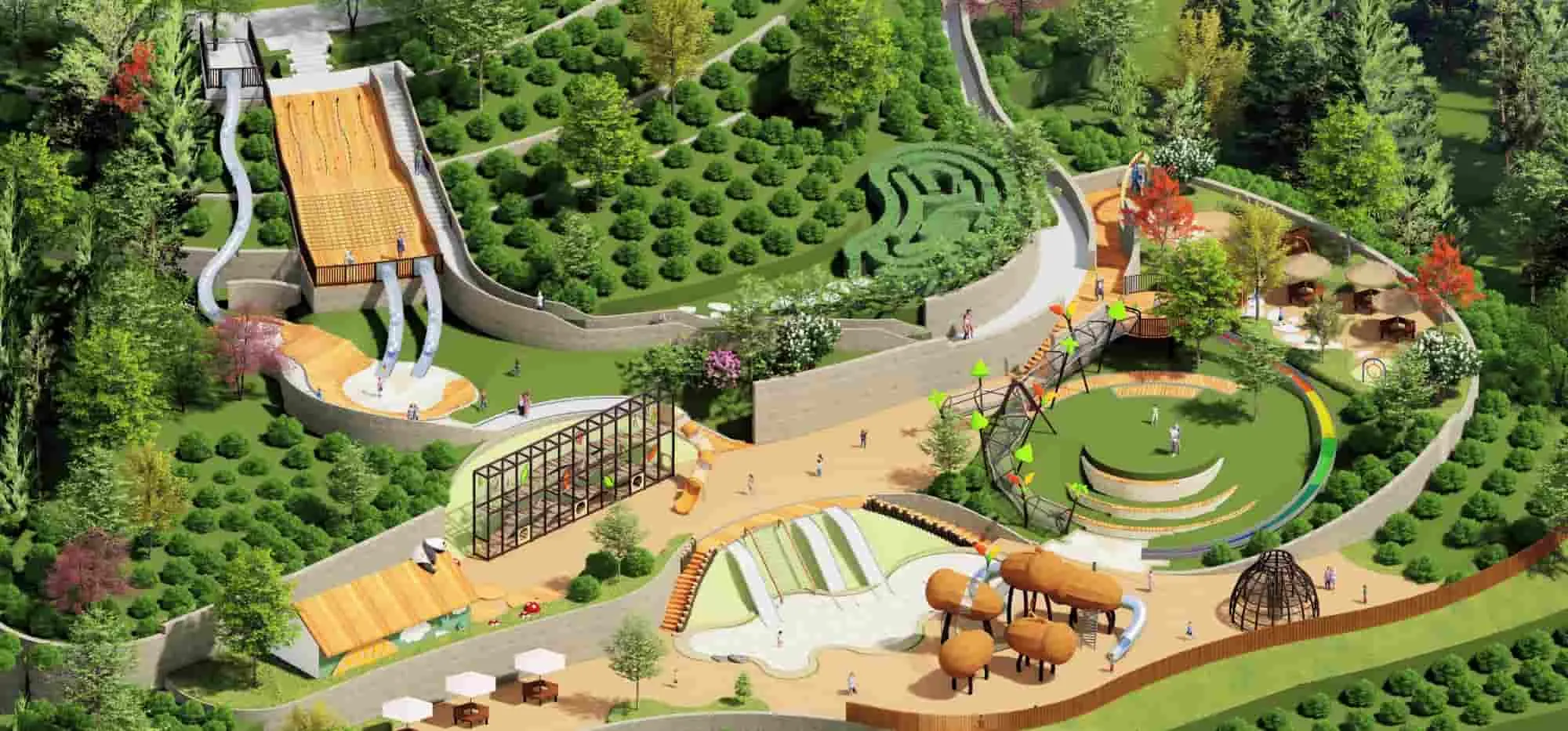 Rural Tea Fun Park Non-standard Customization HD-DZT075