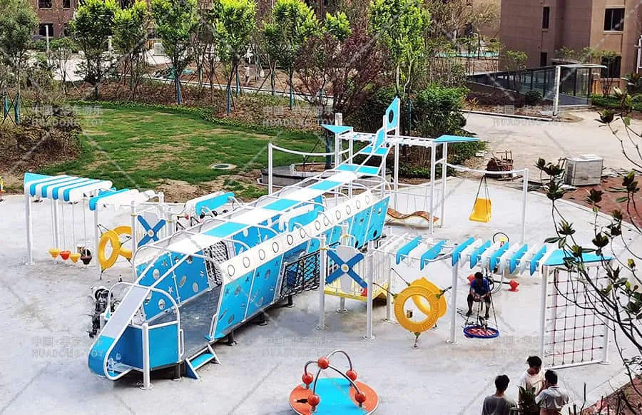 Henan Xuchang Longteng Real Estate Beihai Tengfei Garden Aerospace Theme Non-standard Playground Equipment