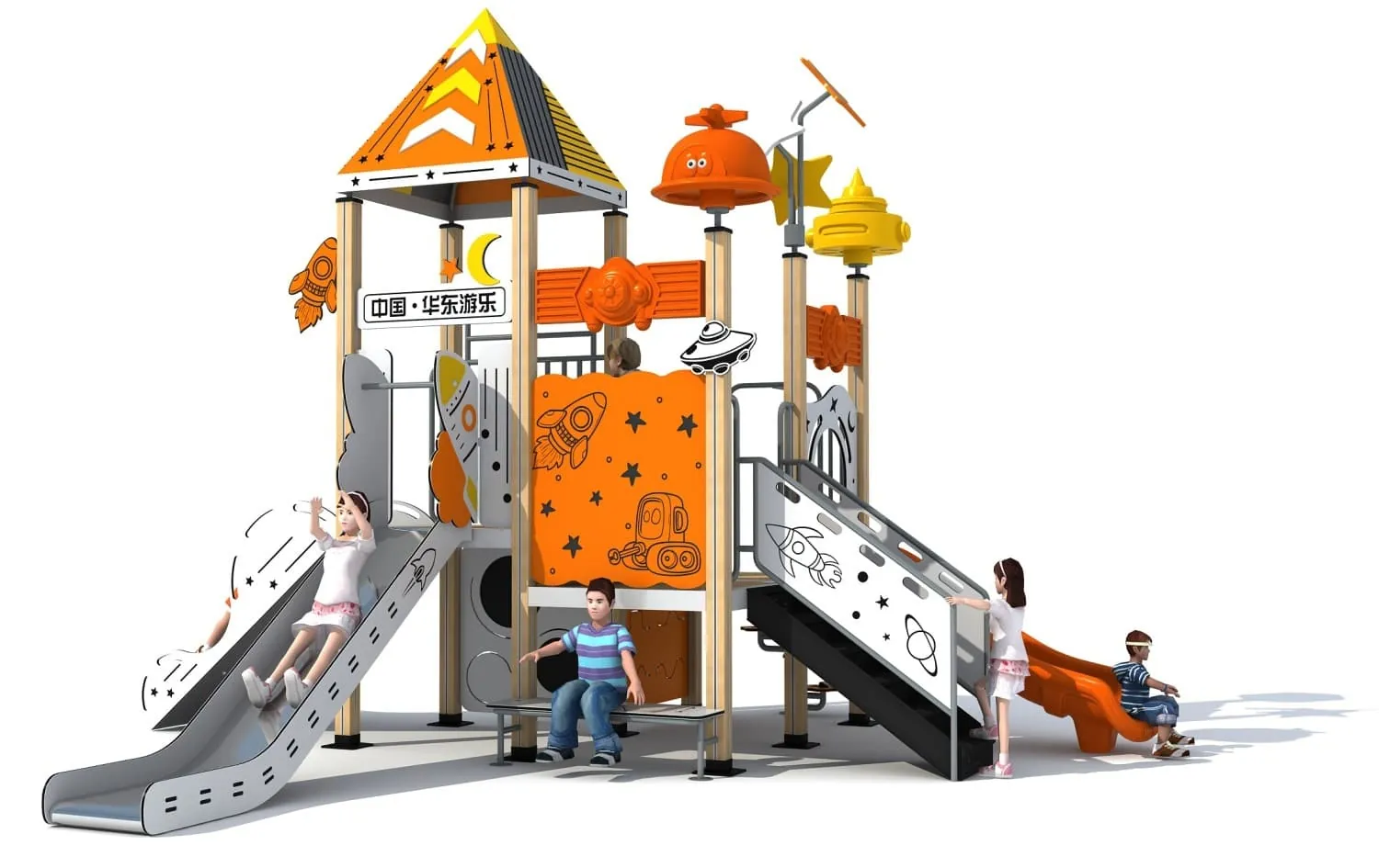 Fantasy in Vibrant Hues Series Combination Slide HD-LSM005