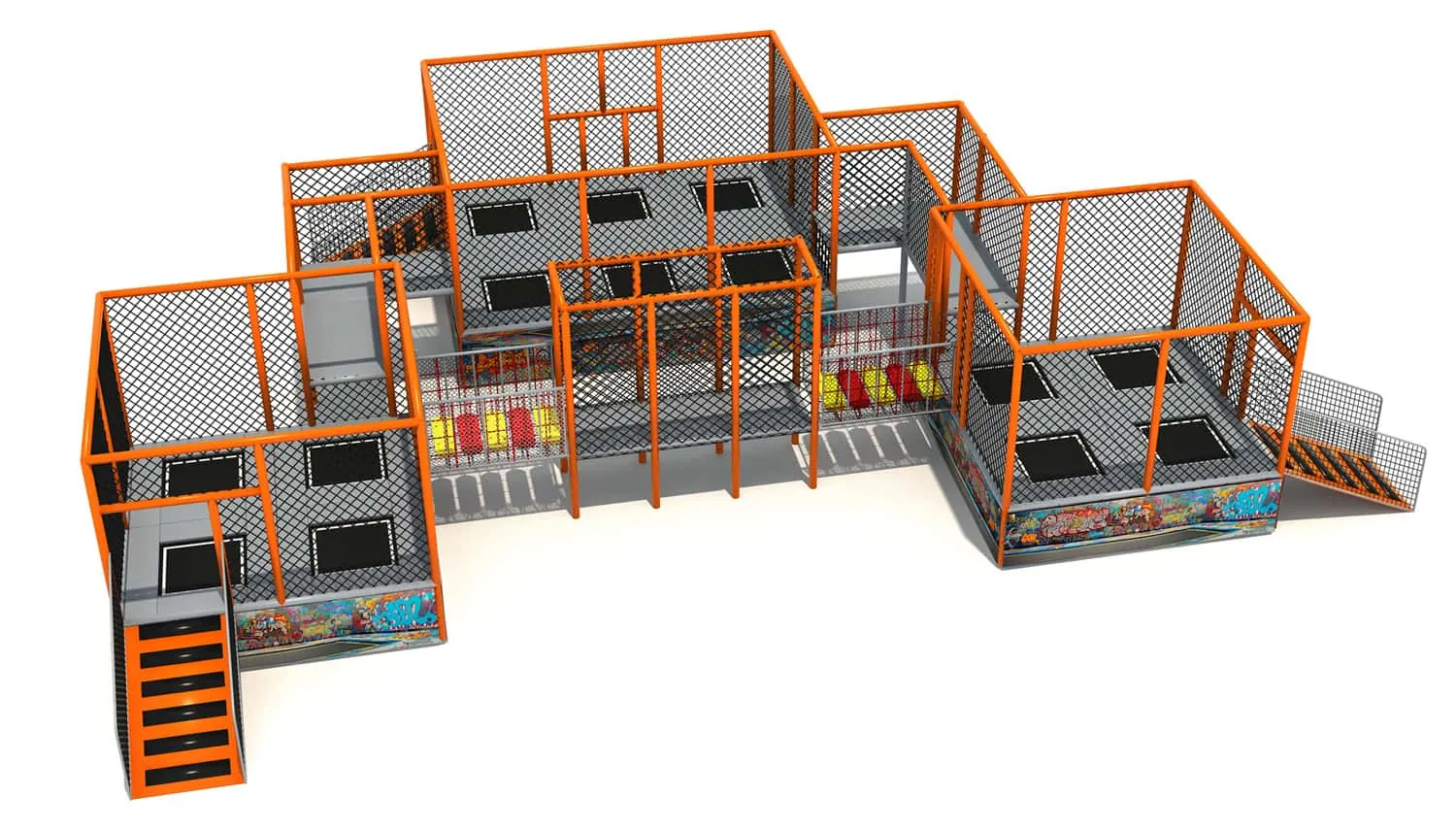 Comprehensive Combination Trampoline Playhouse HD-SBC045