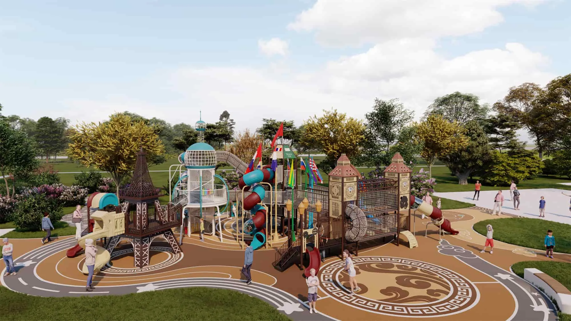 Transnational Dream HD-HKG018-Children‘s Slide Slide Combination