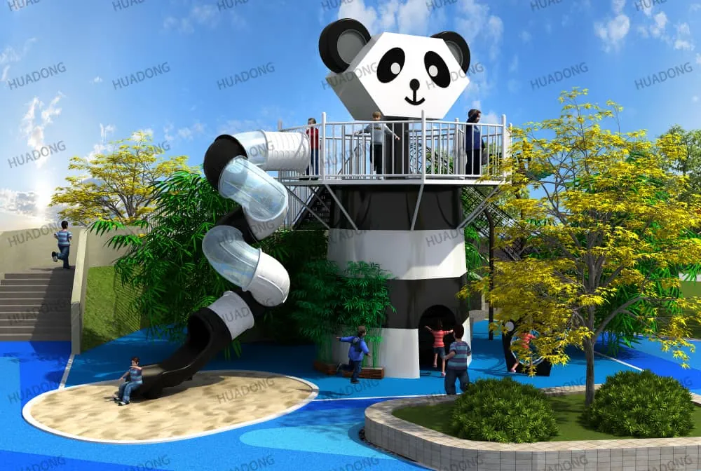 Giant Panda Theme Park HD-QXM023 - Children's Slide Slide Combination