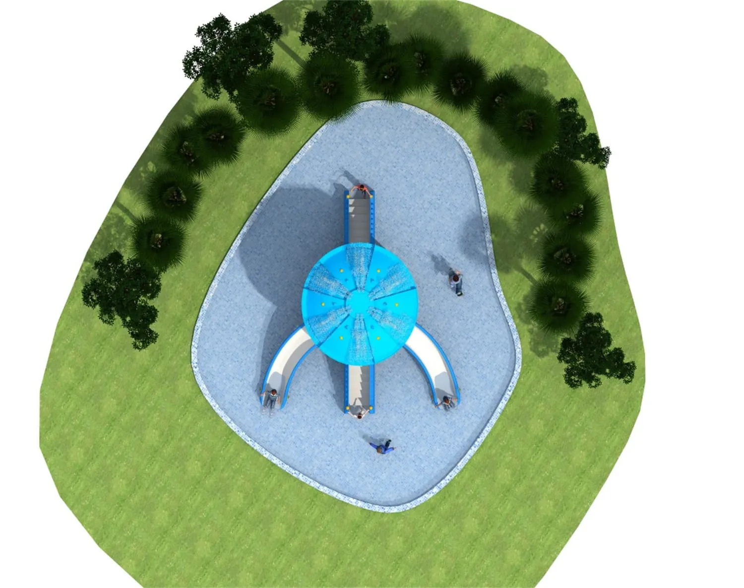 Water Park HD-LSH031 - Children‘s Slide Slide Combination