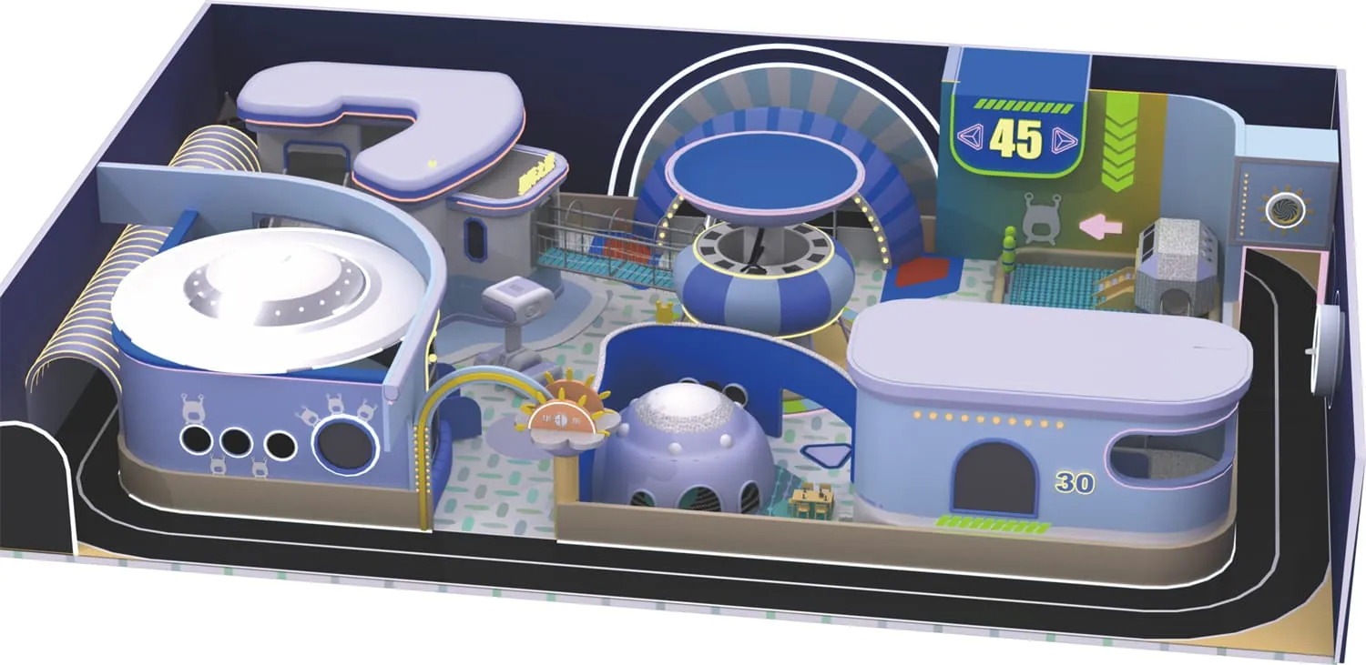 Tech World Series Indoor Naughty Castle Trampoline Playground HD-TTB071