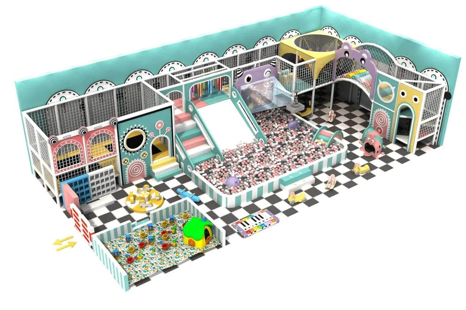 Candy Theme Indoor Playground Children's Amusement Park HD-TTB077