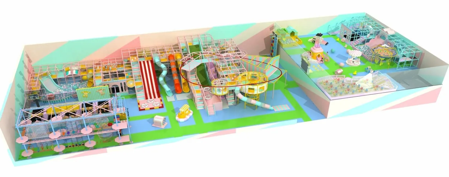 Naughty Castle Indoor Obstacle Course Theme Parent-Child Children's Playground HD-TTB068