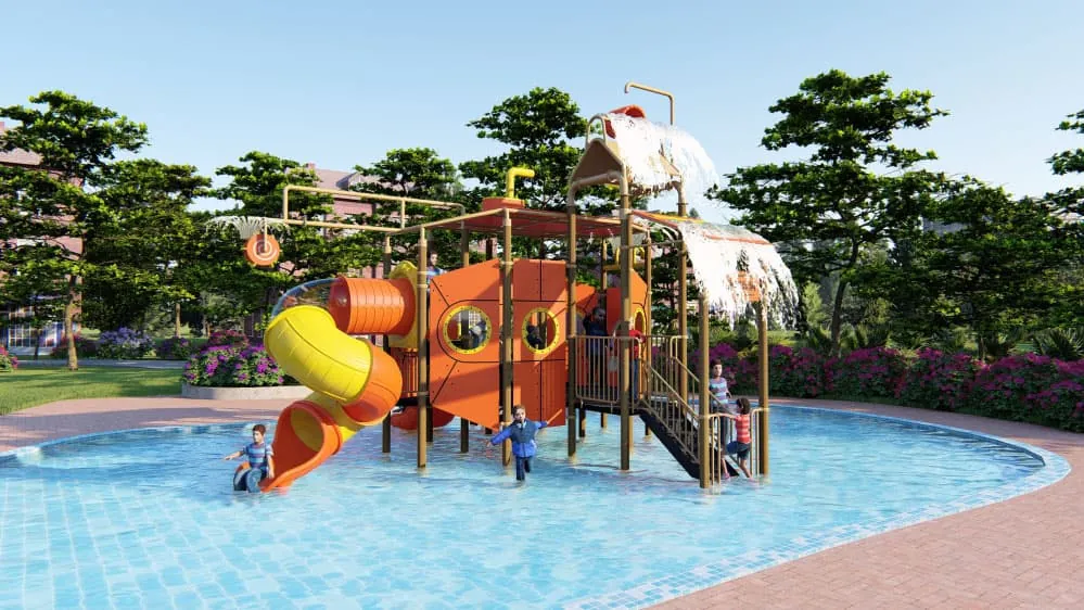 Water Park HD-LSH018 - Children's Slide Slide Combination
