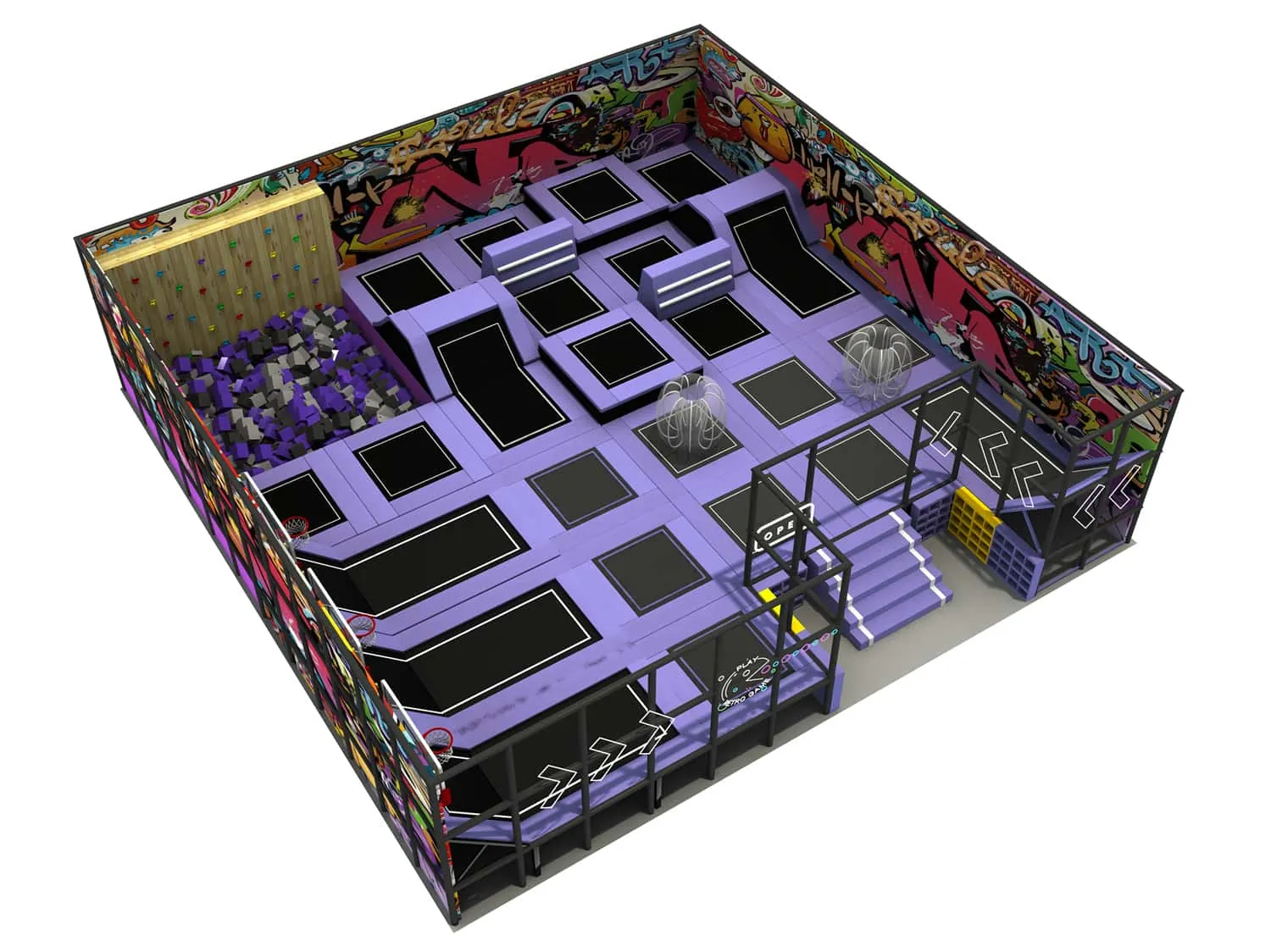 Comprehensive Combination Trampoline Playground HD-SBC049