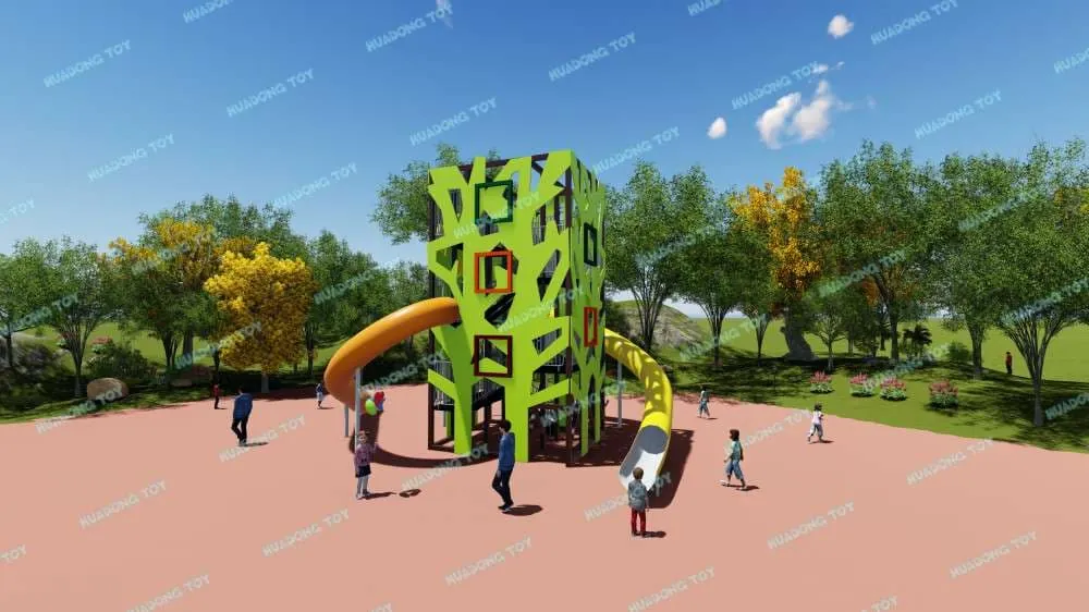 Theme Landscape Park HD-QJG032 - Children's Slide Slide Combination