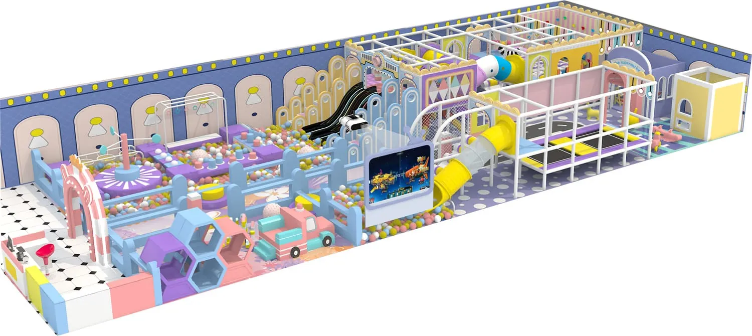 Colorful Series Family Fun Theme Indoor Naughty Castle Children's Paradise HD-TTB098