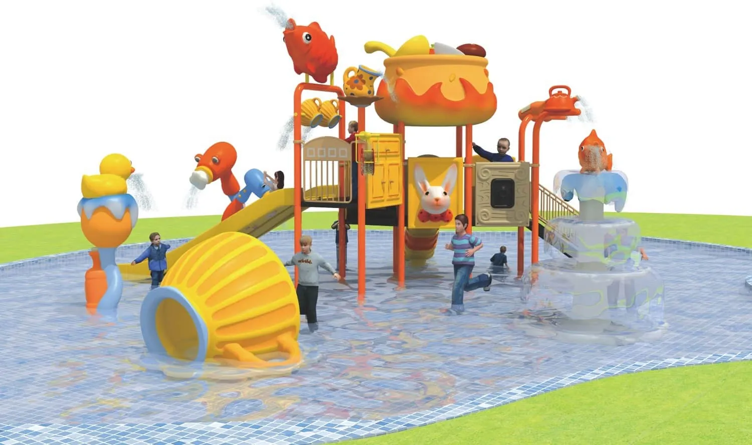 Water Park HD-LSH025 - Children's Slide Slide Combination