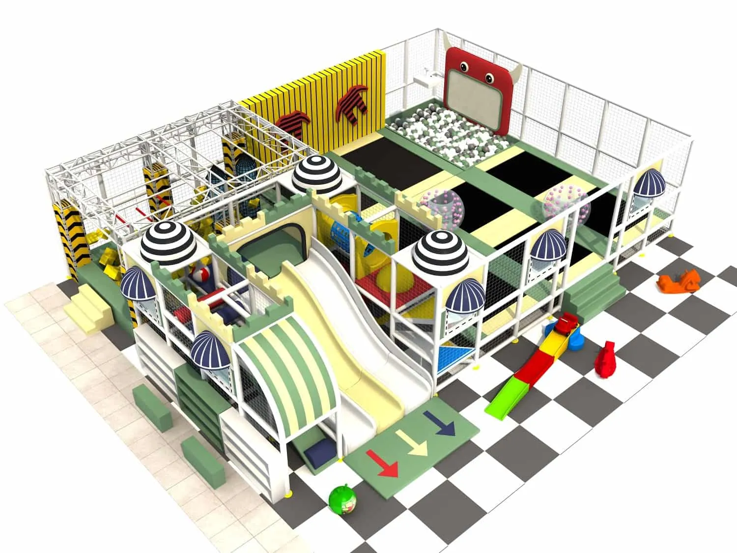 Indoor Trampoline Playground for Kids HD-TTB081