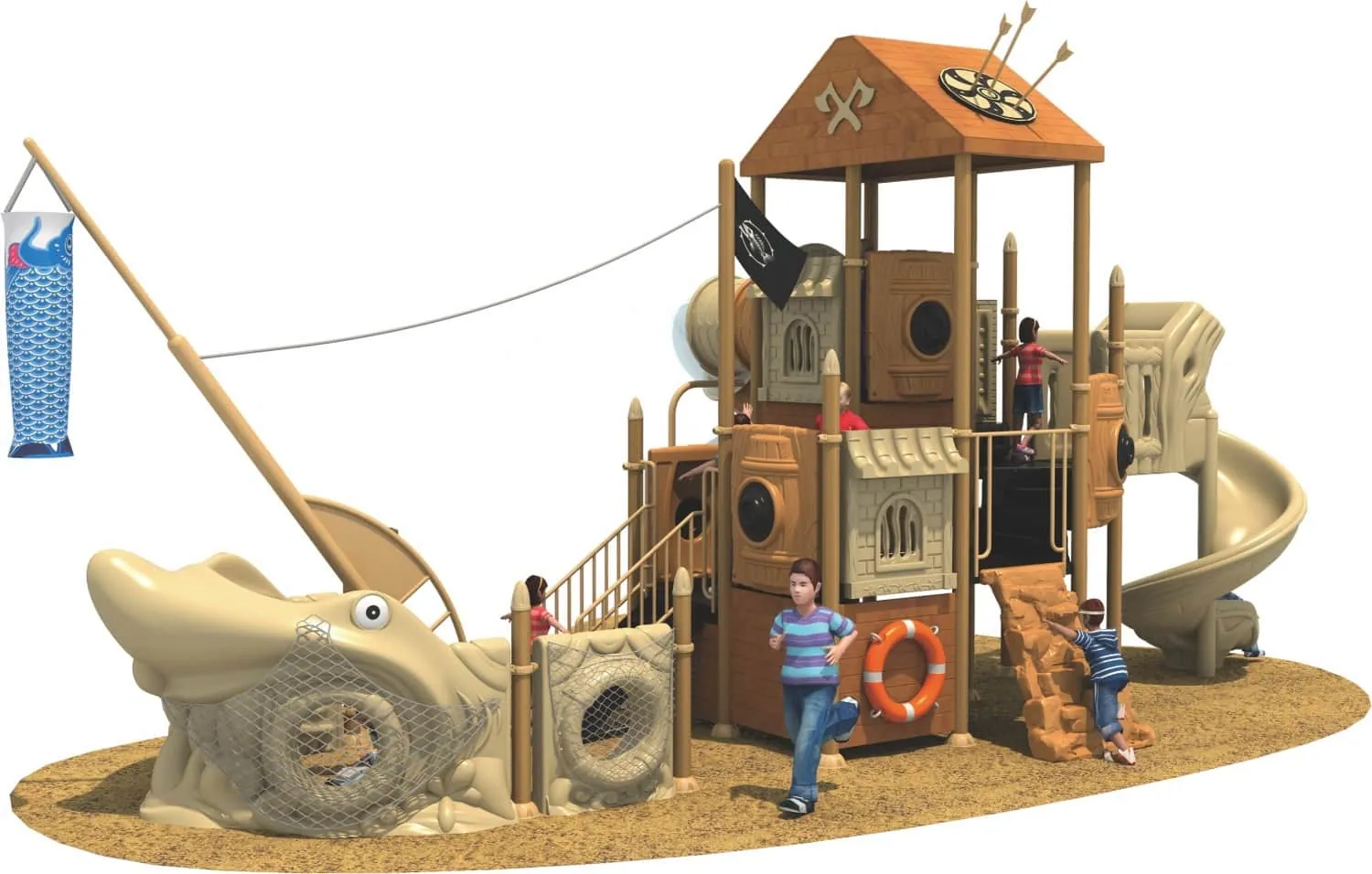 Pirate Ship Series Combination Slide HD-HDD026