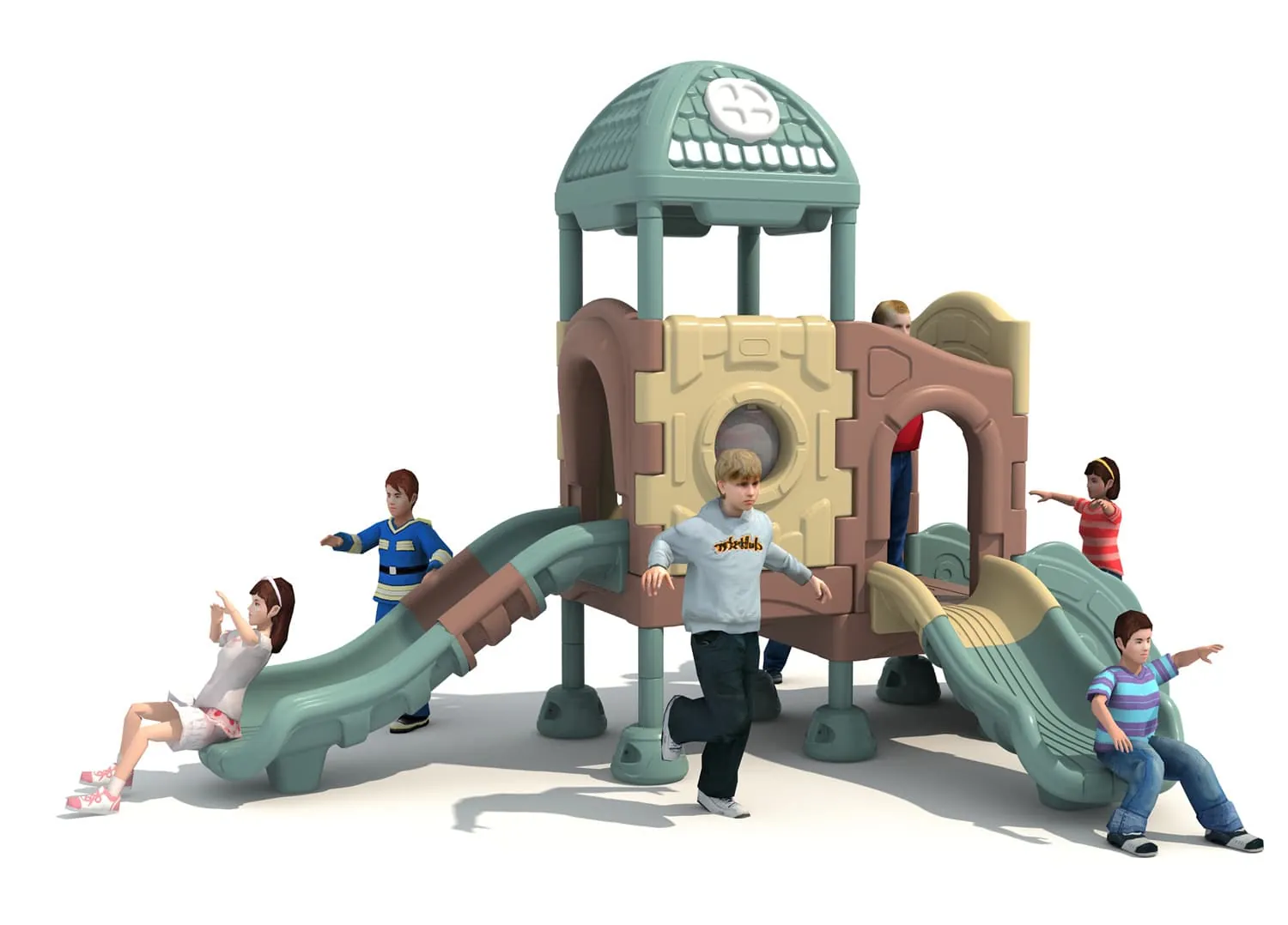 Large All-Plastic HD-LSL029 Children‘s Slide Slide Combination