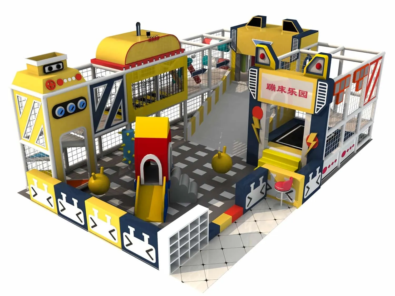 Indoor Naughty Castle Trampoline Parent-Child Children's Playground HD-TTB088