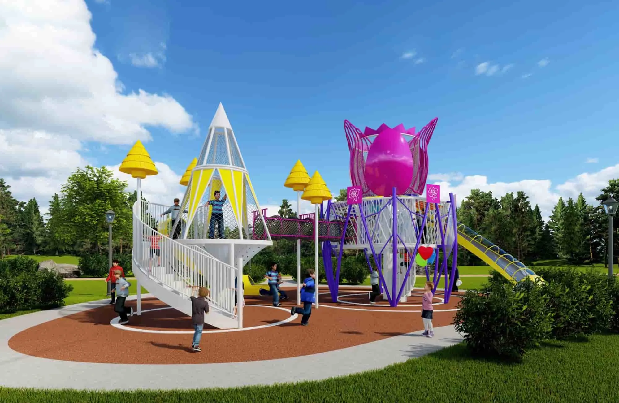 Colorful World Amusement Park Series HD-DBF003