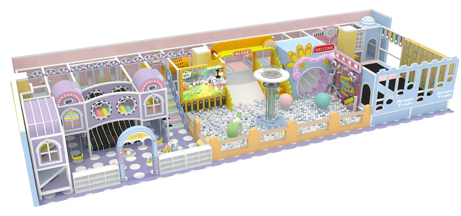 Colorful Series Family Fun Theme Indoor Naughty Castle Children's Park HD-TTB099