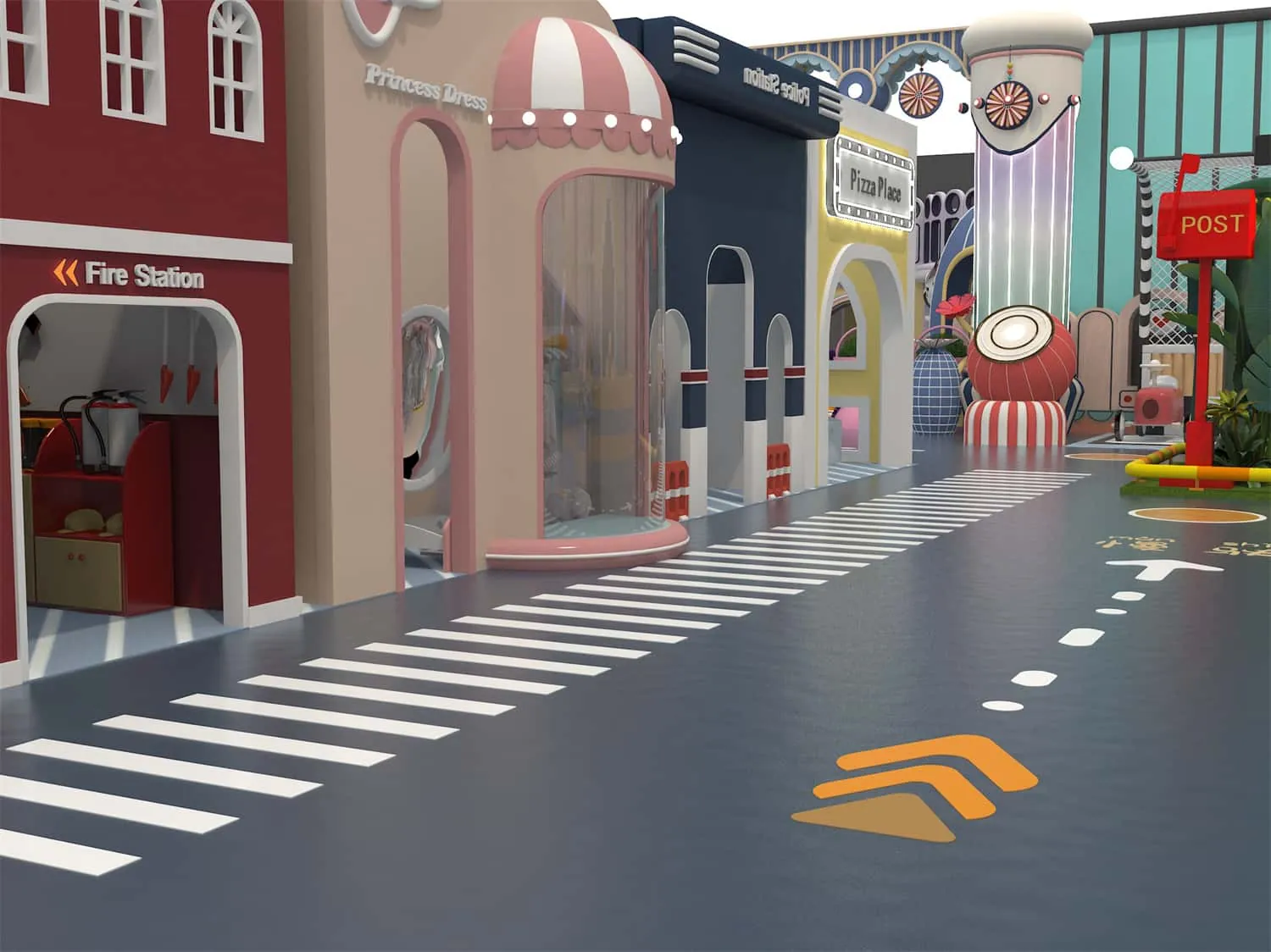 Colorful Series Family Fun Theme Indoor Naughty Castle Children's Park HD-TTB091