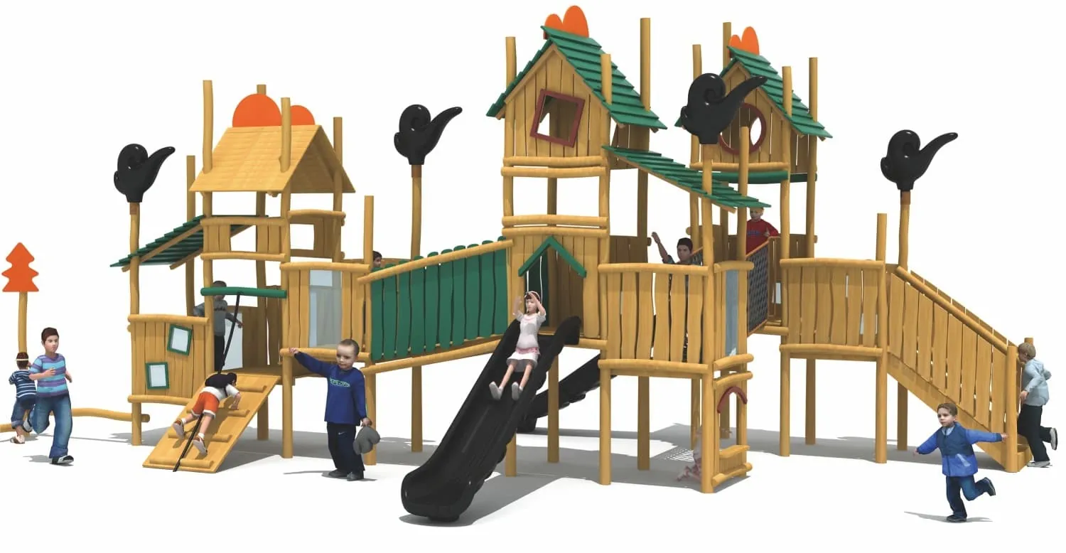 HUADONG Amusement Wooden Forest Manor Theme Children's Amusement Park HD-MLY004