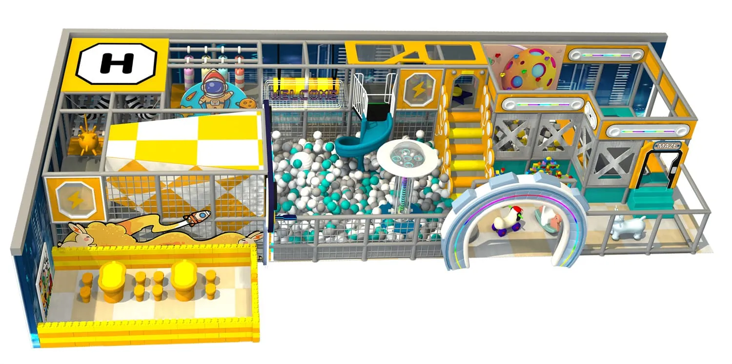 Tech Series Space Exploration Indoor Naughty Castle Playground HD-TTB130
