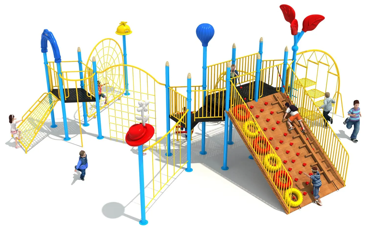 Climbing net rock climbing slope climbing pole climbing bridge integrated fitness training facility HD-STN005