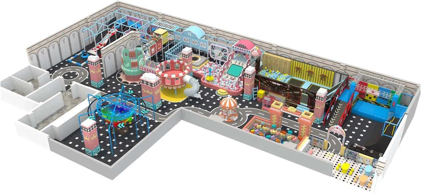 Colorful Series: Colorful World Theme Indoor Naughty Castle Children's Paradise 090