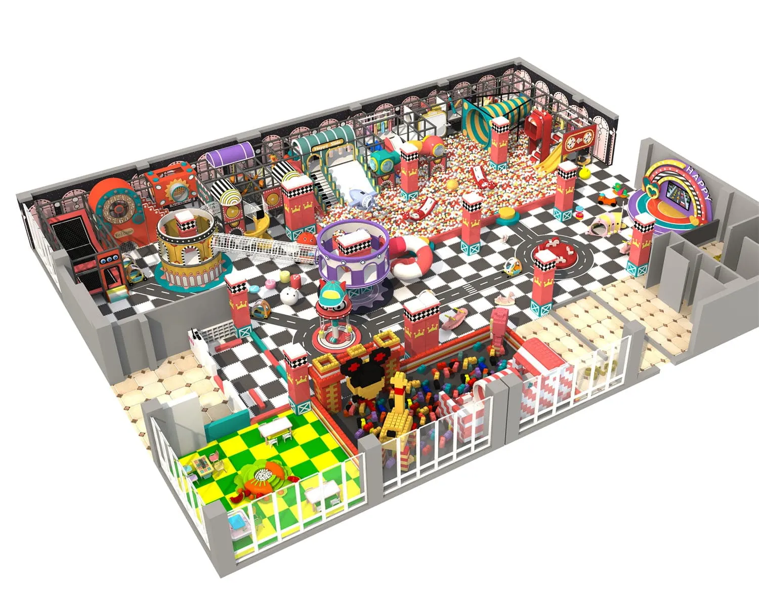 Tech World Series Indoor Naughty Castle Playground HD-TTB132