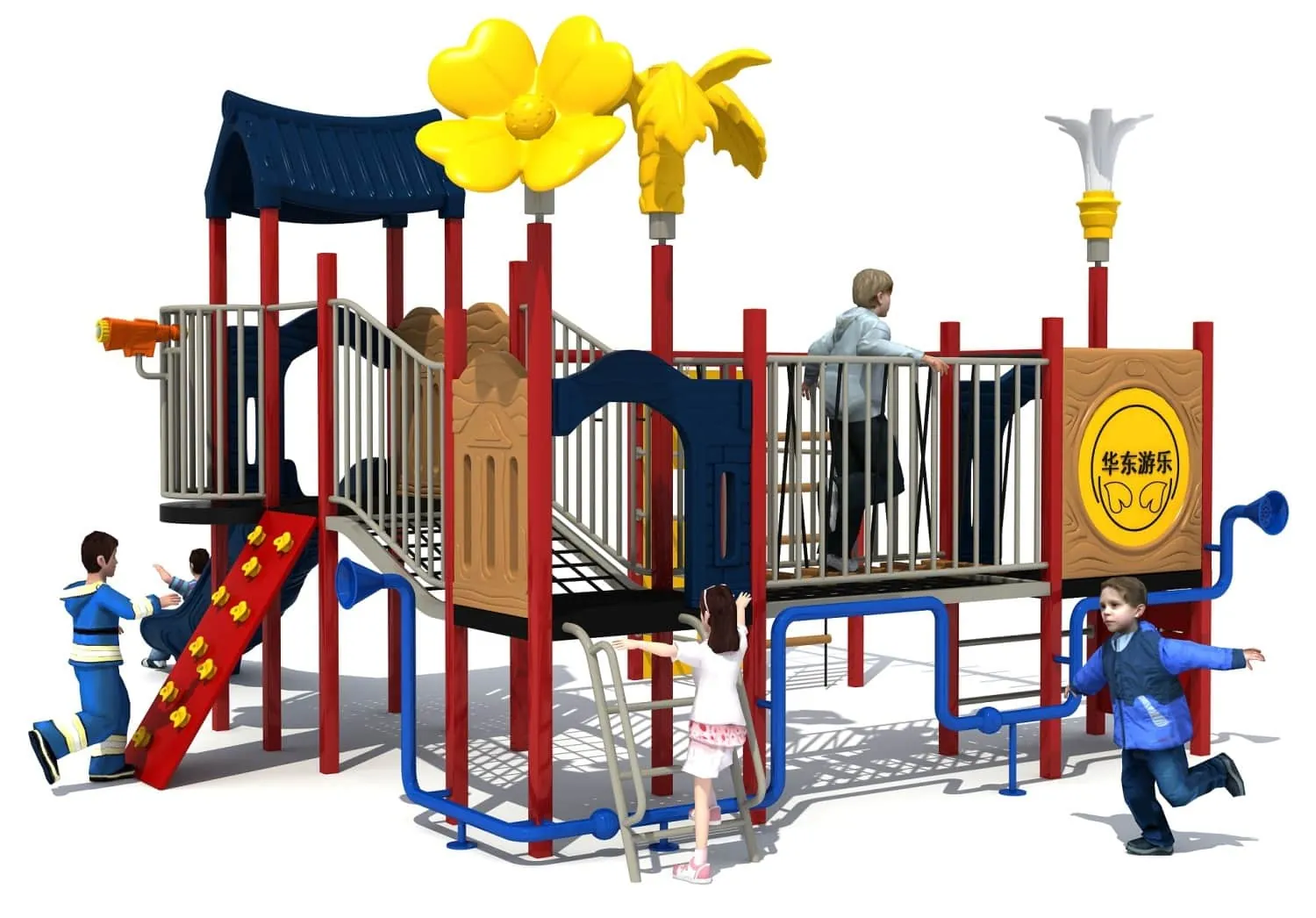Garden Series HD-LHY027 - Children's Slide Slide Combination