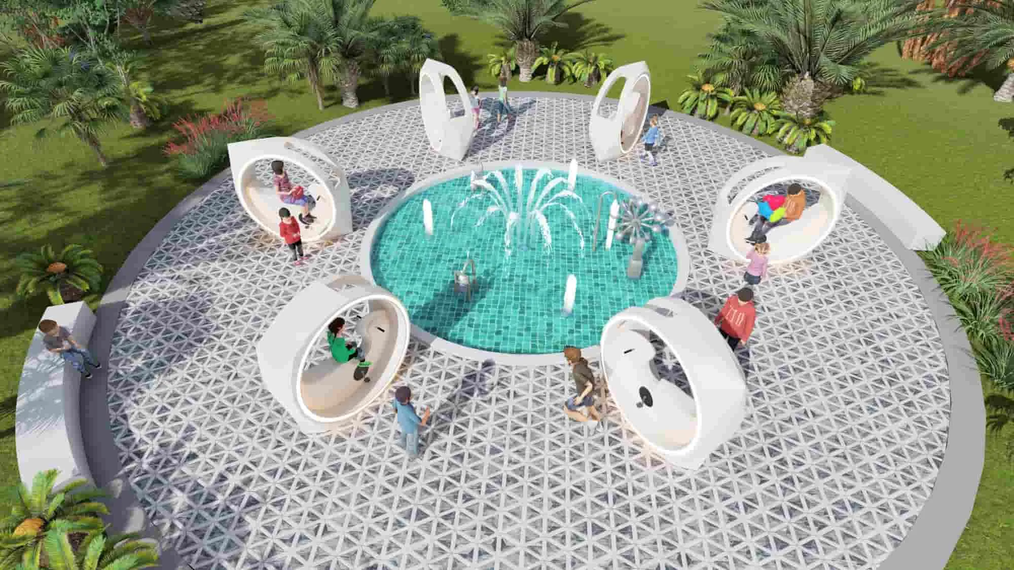 Water Park HD-DZT012 - Pedal Water Wheel