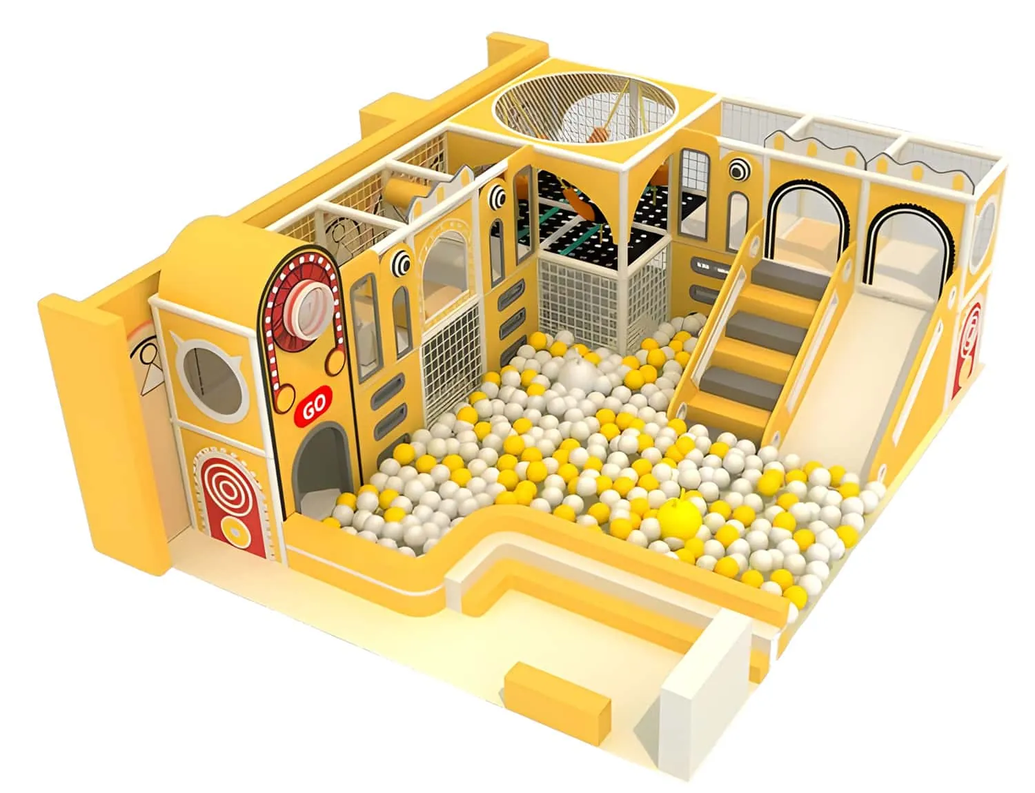 Colorful Series Family Fun Theme Indoor Naughty Castle Children's Park HD-TTB110