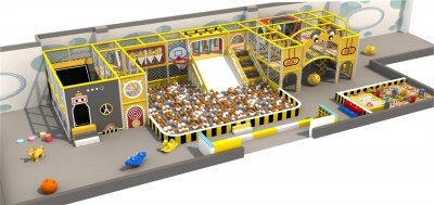 Colorful Series Family Fun Theme Indoor Naughty Castle Children's Park HD-TTB079