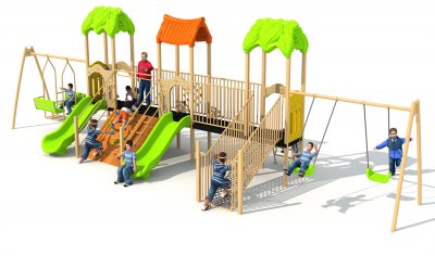  Garden Series HD-LHY041 - Children‘s Slide Slide Combination