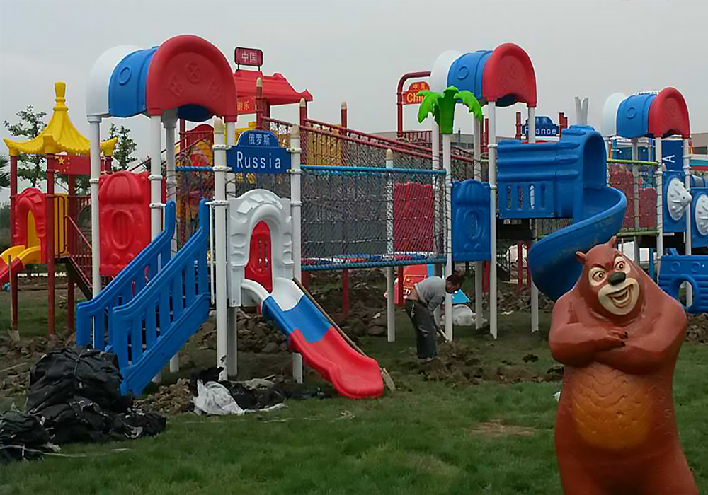 European-Korean Castle Outdoor Slide