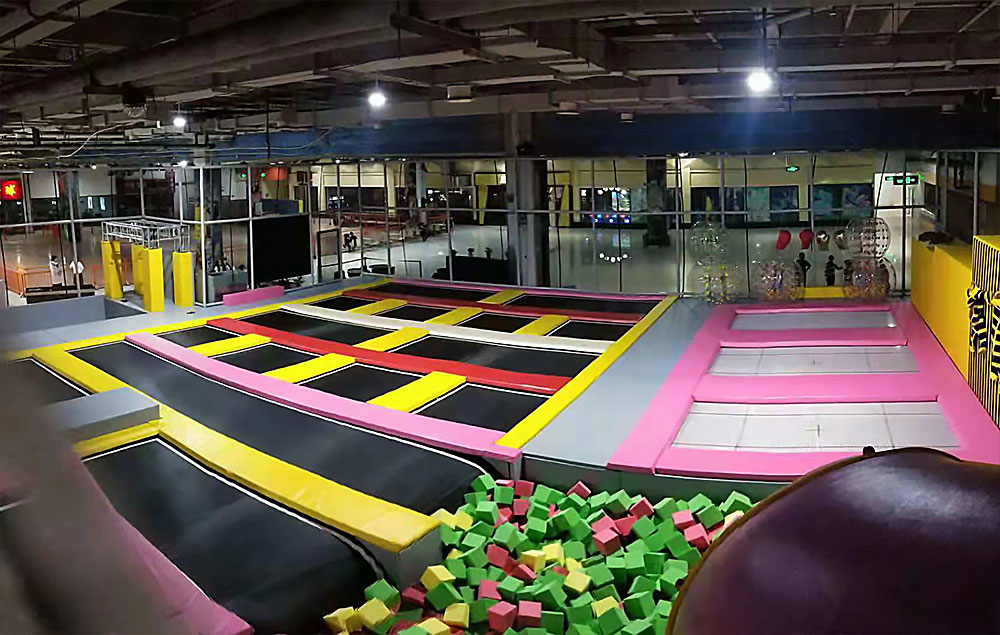 Indoor trampoline in Handan City, Hebei Province