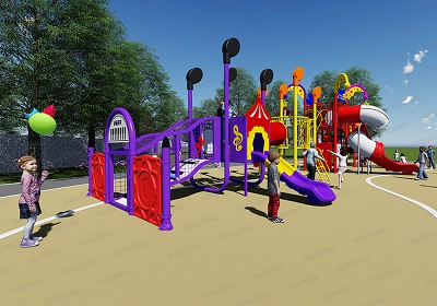 Performer Music Gathering HD-HYY015-Children's Slide, Slide Combination