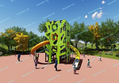 Theme Landscape Park HD-QJG032 - Children's Slide, Slide Combination
